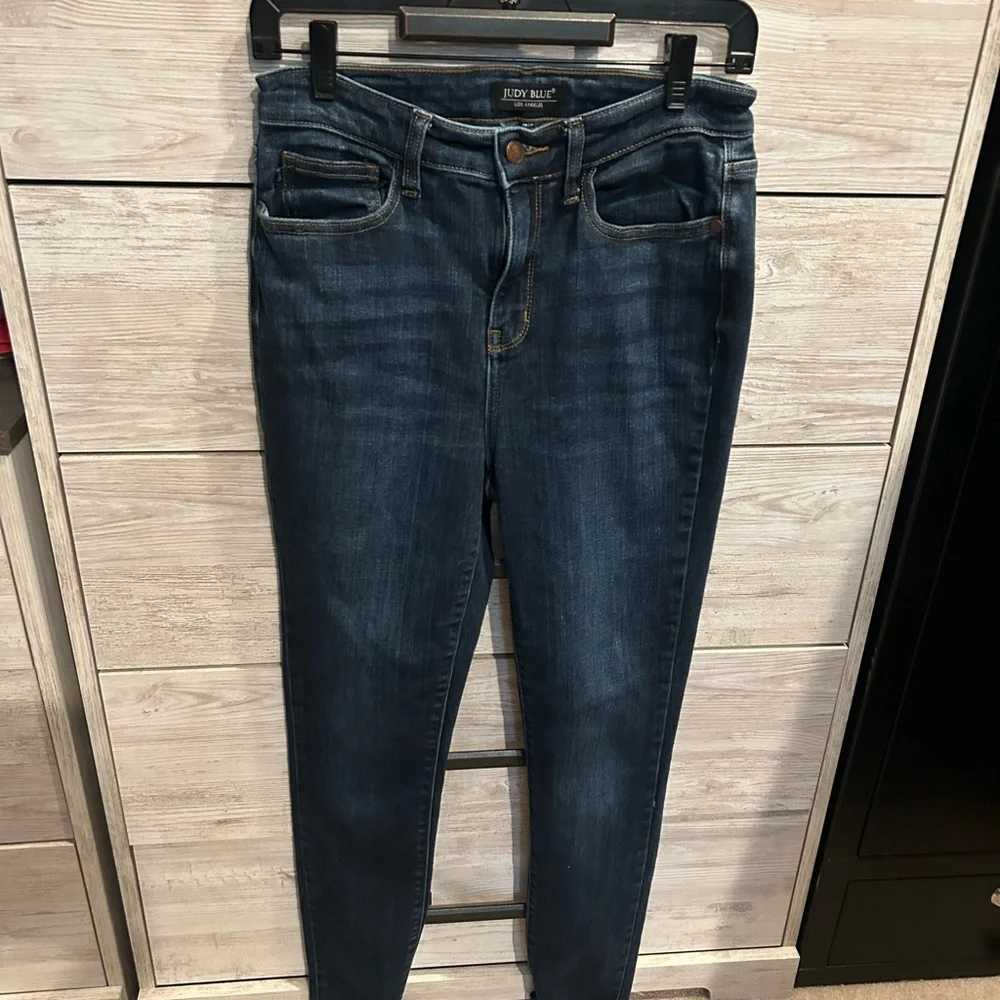 Judy Blue skinny jeans for women dark wash 7/28 - Picture 2 of 8